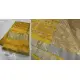 online Handwoven Chanderi Silk Saree - Yellow Zari Zik Zak