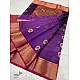 online Handwoven Silk - Chanderi Saree With Golden Broad Border