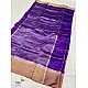 online Handwoven Silk - Chanderi Violet Zari Checks Saree