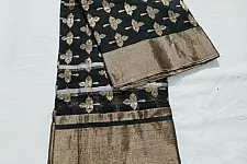 Padmapriya | Handwoven Silk - Chanderi Leaf Motif Saree