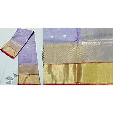 Padmapriya | Handwoven Silk - Chanderi Golden Border Saree