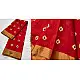 online Handwoven Silk - Chanderi Saree With Golden Butta & Border