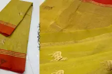 Padmapriya | Handwoven Silk - Chanderi Saree With Nandi Motif