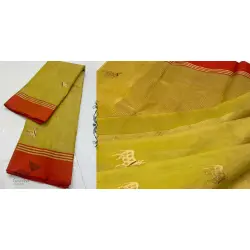 Padmapriya | Handwoven Silk - Chanderi Saree With Nandi Motif