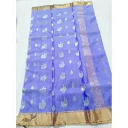 Padmapriya | Chanderi Silk Handwoven Saree - Purple