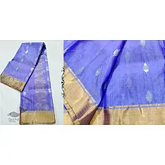 Padmapriya | Chanderi Silk Handwoven Saree - Purple