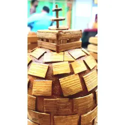 Handmade From Bamboo | Miniature Sanchi Stupa