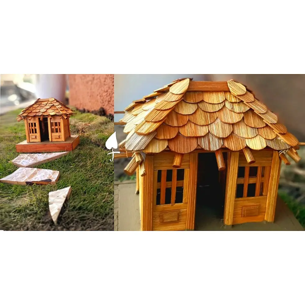 shop Handmade From Bamboo - Miniature Tribal Hut