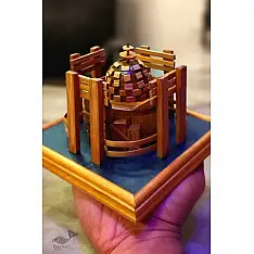 Handmade From Bamboo ~ Miniature Sanchi Stupa