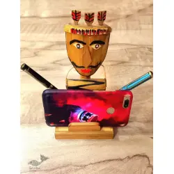 Handmade From Bamboo | Tribal Mobile Stand With Pen Holder