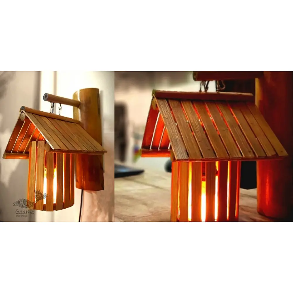 shop Handmade From Bamboo - Wall Hanging Light Lamp