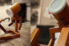 Handmade From Bamboo | Bamboo Robotic Table Lamp