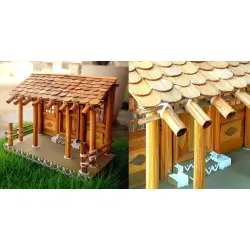 Handmade From Bamboo | Miniature Tribal Warli Hut