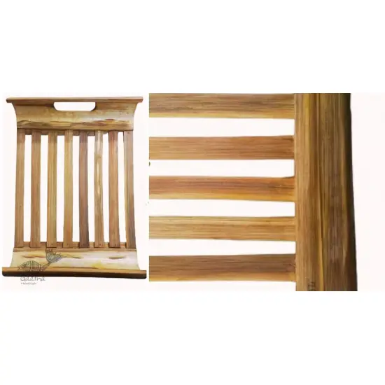 shop handmade bamboo Strip Serving Tray 