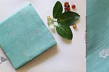 Bodhita ⚛ Handloom Chanderi  Eknaliya Embroidery Saree ⚛ 15