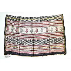 पलक ⚛ Dabu Printed . Embroidered Chanderi Saree ⚛ 4