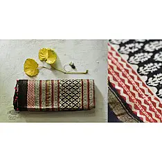 पलक ⚛ Dabu Printed . Embroidered Chanderi Saree ⚛ 4