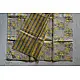 Handloom Chanderi yellow flower Printed Saree 