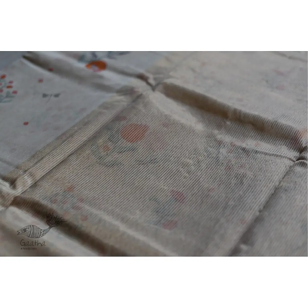Handloom Chanderi Printed Saree - 1
