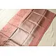 Handloom Chanderi Tissue Silk Saree - Carrot Red