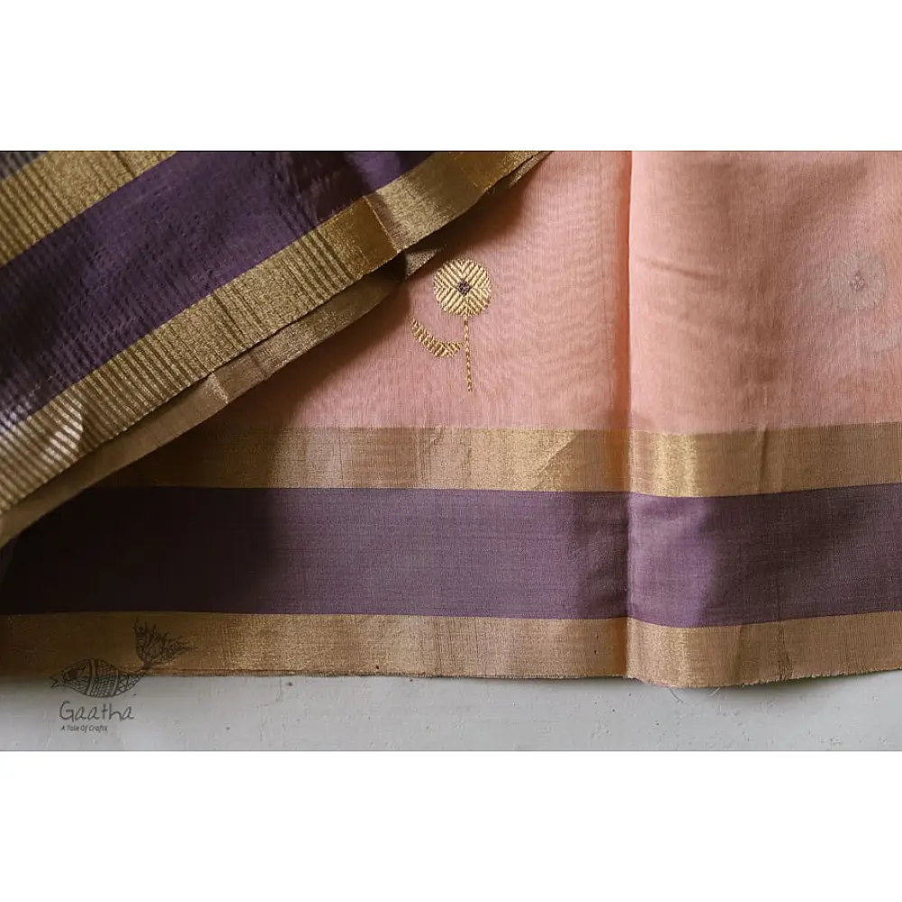 Manjula - Handloom Chanderi Boota Saree - 17