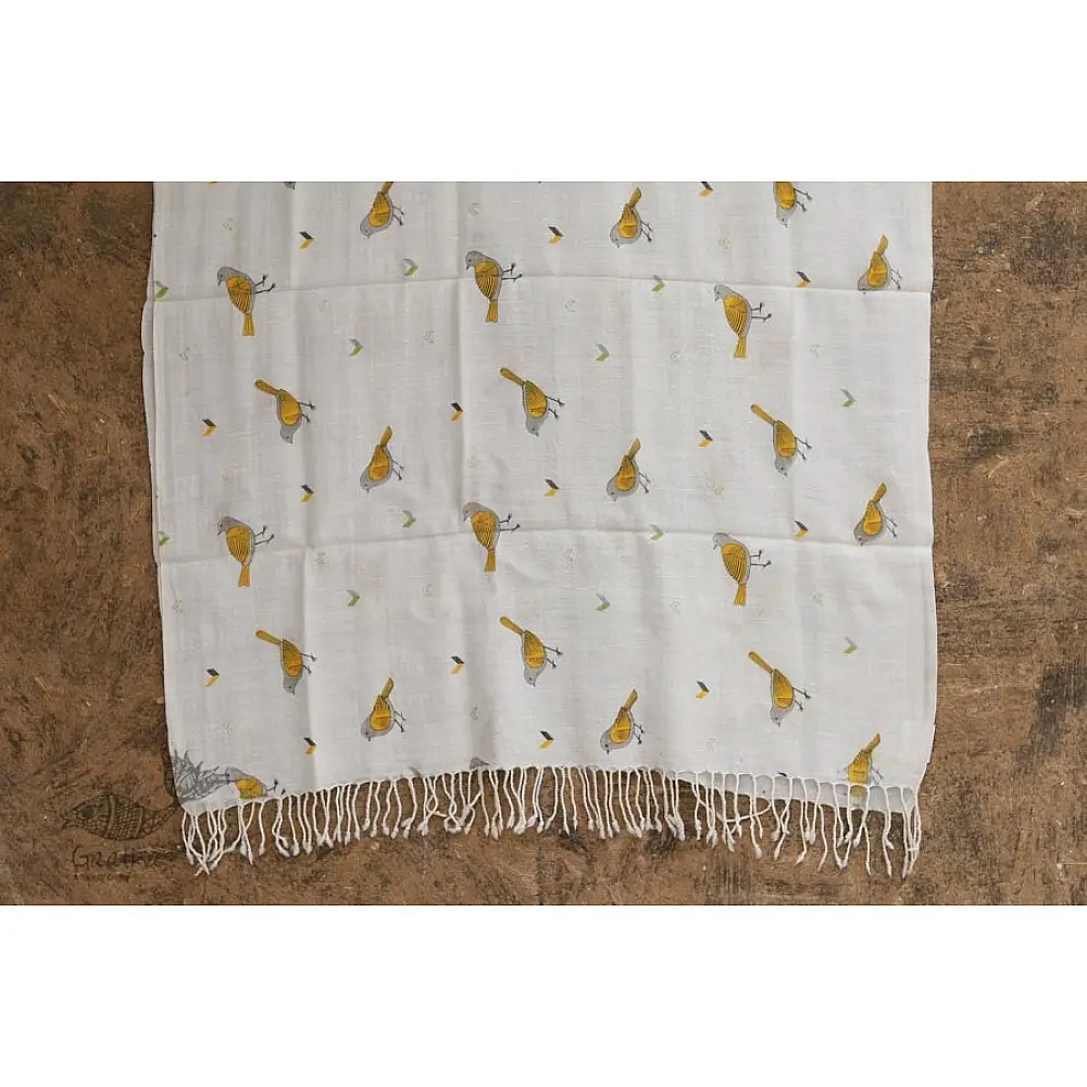 Izhaar | इज़हार ☙ Angora Woolen Printed Stole ☙ 18