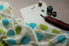 Izhaar | इज़हार ☙ Angora Woolen Printed Stole ☙ 20