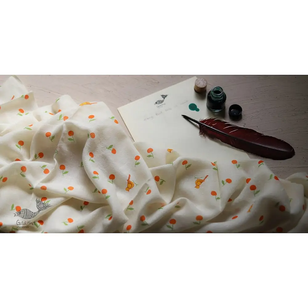 Izhaar | इज़हार ☙ Angora Woolen Printed Stole ☙ 6