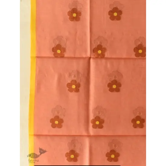 shop Chanderi Woven Boota Dupatta - Flower Motif