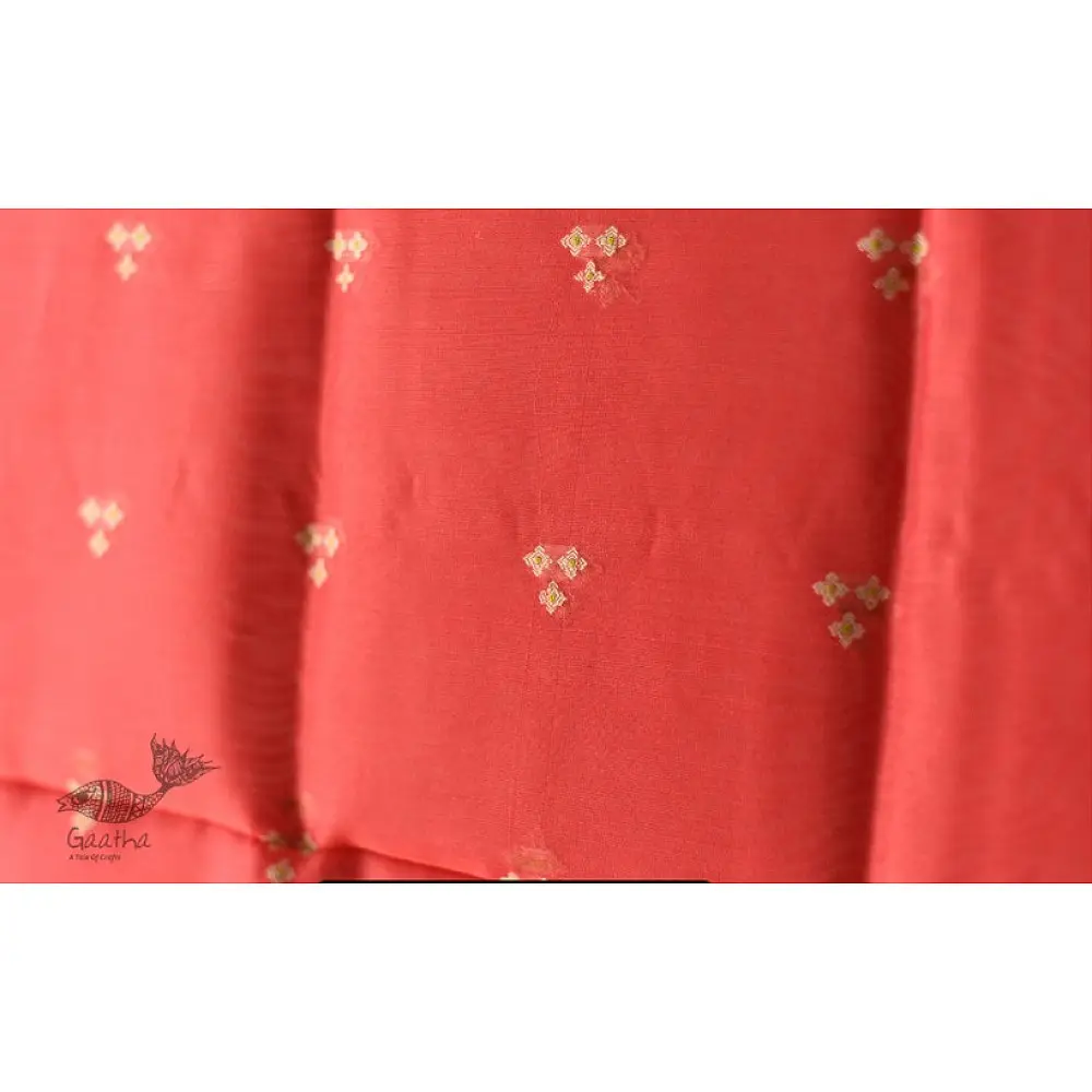 shop Chanderi Woven Boota Red Dupatta