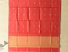 Maalti . मालती | Chanderi Woven Boota Red Dupatta