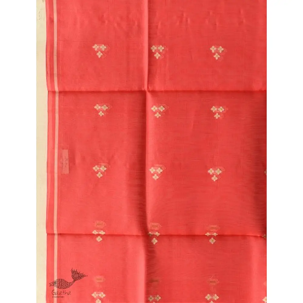 shop Chanderi Woven Boota Red Dupatta