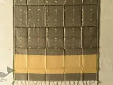 Maalti . मालती | Chanderi Woven Boota Grey Dupatta