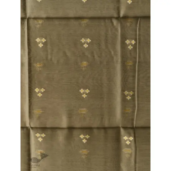 shop Chanderi Woven Boota Grey Dupatta