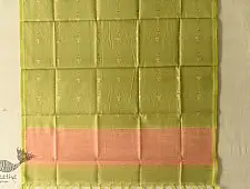 Maalti . मालती | Chanderi Woven Boota Dupatta - Green