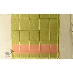 Maalti . मालती | Chanderi Woven Boota Dupatta - Green