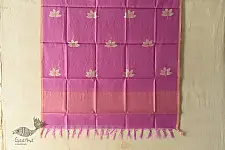 Maalti . मालती | Chanderi Woven Boota Dupatta - Lotus Motif
