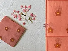 Maalti . मालती | Chanderi Woven Boota Dupatta - Flower Motif