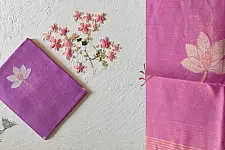 Maalti . मालती | Chanderi Woven Boota Dupatta - Lotus Motif