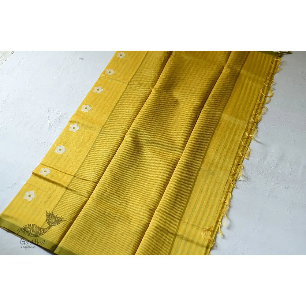 Handloom Chanderi Woven Flower Boota Saree