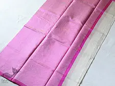 Satyawati | Handloom Chanderi Saree - Woven Tulip Flowers