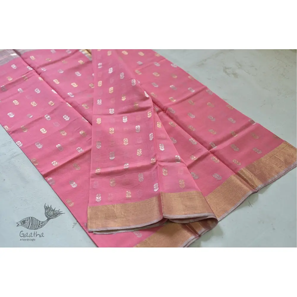 occasional wear zari chanderi sarees