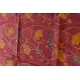 shop Block Printed Chanderi Dupatta- Rani Pink