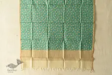 Nisarg . निसर्ग ❣ Block Printed Chanderi Dupatta - Sky Blue