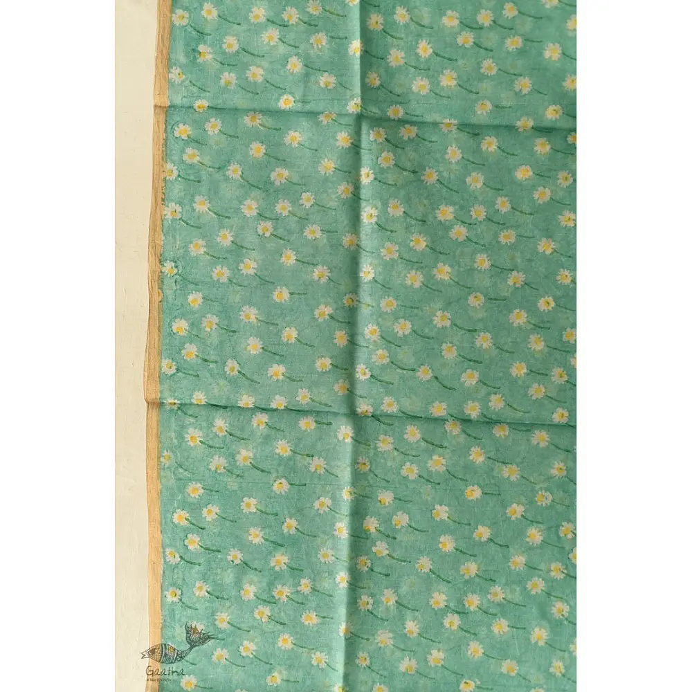 shop Block Printed Chanderi Dupatta