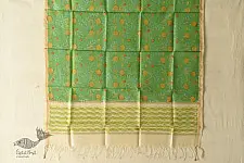 Nisarg . निसर्ग ❣ Block Printed Chanderi Green Dupatta