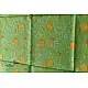 shop Block Printed Chanderi Green Dupatta