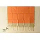 shop Block Printed Chanderi Orange Dupatta