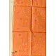shop Block Printed Chanderi Orange Dupatta