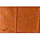 shop Block Printed Chanderi Orange Dupatta